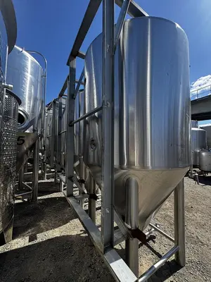 (4) Available - Used 20bbl/25hl Jacketed Conical Fermenters