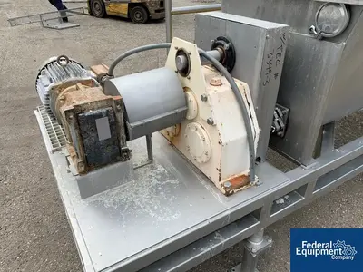 USED APV 10" x 90" APV Discharge Screw Conveyor, S/S, 20 HP
