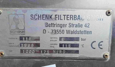 USED 1998 SCHENK 1200/175