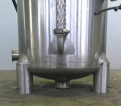 SPC9135  Tank 35 gallon vertical tank, 316 SS, convex model no. SP-11292-C