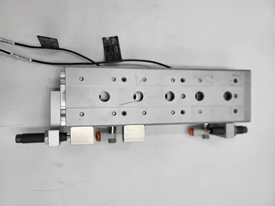USED SMC SMC MXS16-100 PNEUMATIC SLIDE TABLE - STROKE 100MM