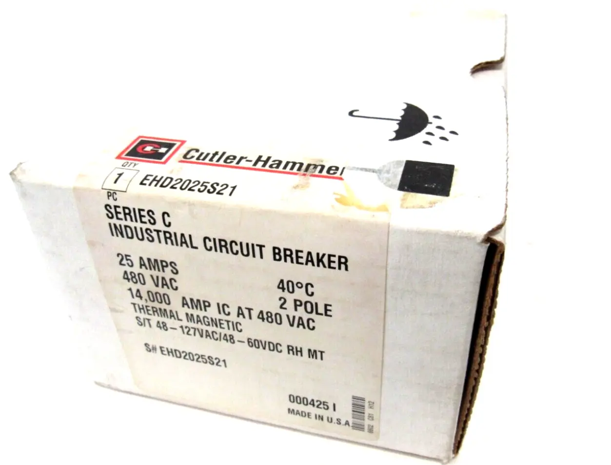 NEW CUTLER HAMMER EHD2025S21 CIRCUIT BREAKER SER.C