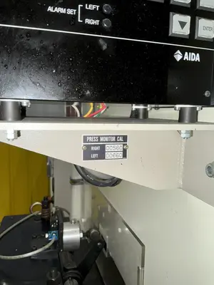 88 TON AIDA MODEL #DSF-N1-800 GAP FRAME PRESS: YOBRO #25102