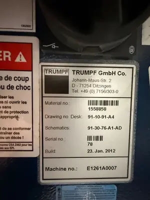 Used 2012 TRUMPF TRULASER CELL 3010 Laser Cutters Ontario CA | Aucto #715450