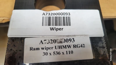 LEFT & RIGHT RAM WIPER UHMW RG42 30X536X110 A7320000092,  A7320000093