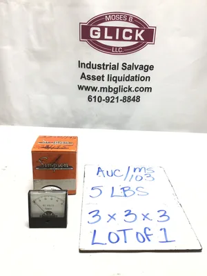 Simpson 1227 Panel Meter DC Volts Range 0-50