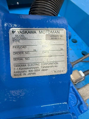 Used YASKAWA MA1400 Robots | Industrial Parts R Us Inc. #360622