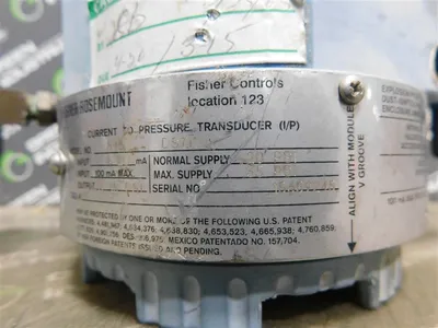 Rosemount 846 DS1J1 Current to Pressure Transducer 4-20mA 100MA Max 3-15PSI Used