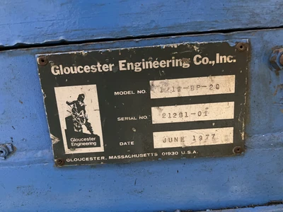 Gloucester Engineering Shredder, Model 1218-BP-20