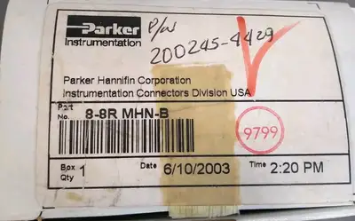 Parker 8-8 MHN-B hex nipple brass Loc5E6