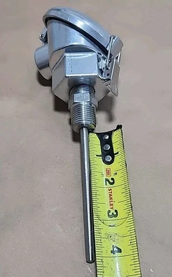 *NEW SURPLUS* Unbranded Thermocouple 4" Probe 1/4" Rod Dia + Warranty!