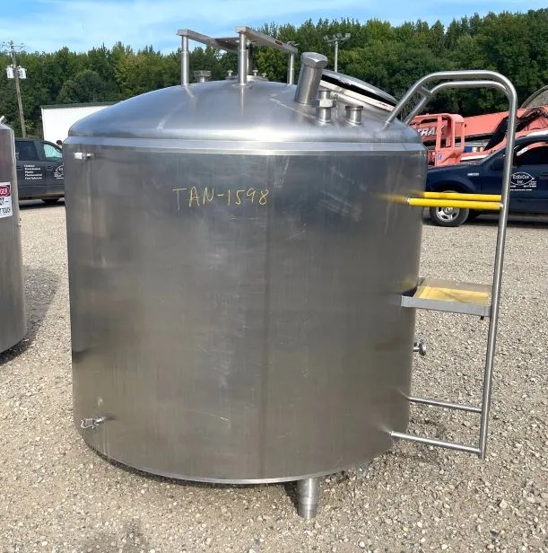 . 1000 Gallon Sanitary Stainless Steel Tank TANKS / KETTLES | EcReCon Inc