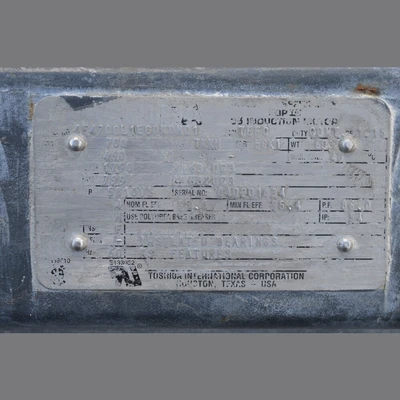 Toshiba 700 HP 460 Volt Electric Motor