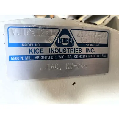 Used KICE INDUSTRIES INC. VJ16X12X12 Valves/Fittings West Virginia US | JM Industrial #1547978
