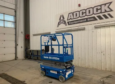New | in-Stock 2026 GENIE GS-1932M E-DRIVE ELECTRIC SCISSOR LIFT Scissor Lifters Alberta CA | Adcock Equipment #1417624