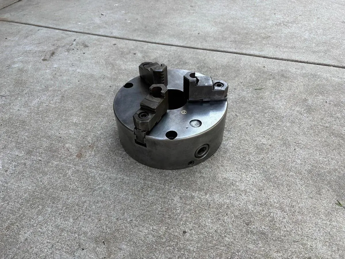 PHASE 2,  8" 3-Jaw Chuck 2" Hole Self Centering Jaws