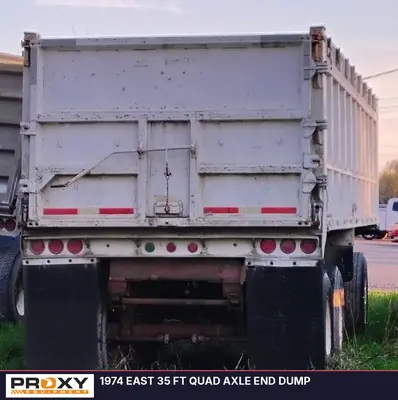 Used 1974 EAST 35 FT QUAD AXLE END DUMP Dump Trailers Ohio US | Proxy Equipment #1388856