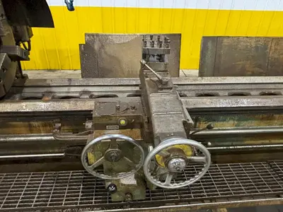 12.5" HOLLOW SPINDLE WARNER & SWASEY MODEL 4A (M-3580) SQUARE HEAD & 12' EXTENDED BED TURRET LATHE: YOBRO #24423