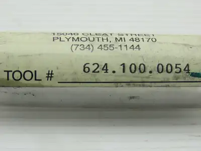 Brisbois Tool J-48480 37/64" Carbide 2 Flute Spiral 118° Drill Tang Shank