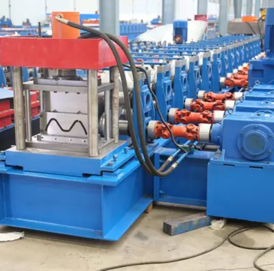 Highway Guardrail Steel Road Safety Barrier Fence Roll Forming Machine in Botou City, China