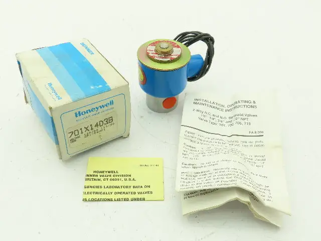 Honeywell Skinner 701X14D3B Solenoid Valve 2-Way NC 120V 35 PSI 1/4" NPT