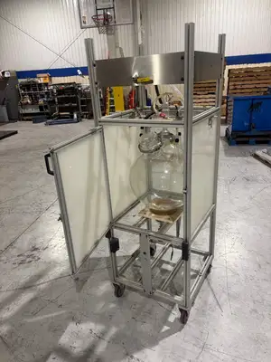 USED CHEMGLASS 72 LITER REACTOR FLASK