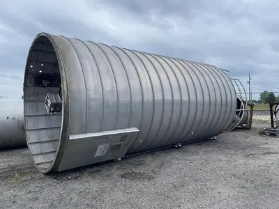 Tank, 11,000 Gallon, 12' Diameter x 24' High, Spiral Aluminum, Vertical Cone Bottom, Conair, Silo, #5991771