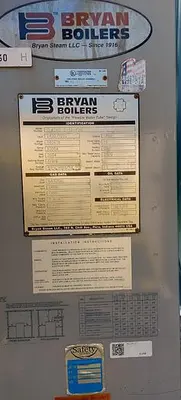 USED 2004 BRYAN BOILERS CLM240-S-15-FDG