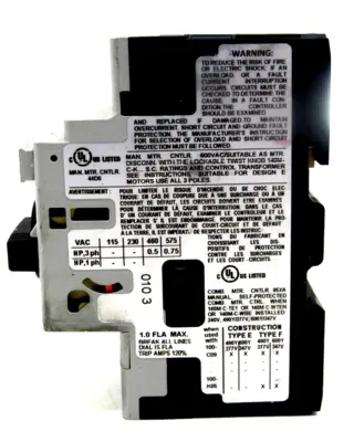 ALLEN BRADLEY 140M-C2E-B10 CIRCUIT BREAKER 140MC2EB10 NEW , SURPLUS