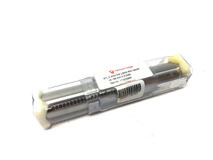 New | in-Stock VERMONT GAGE STL X REVERSIBLE LONG MASTER GAGE 25.168MM X 6.00 Pin & Plug Gages Michigan US | Maverick Industrial Sales #1122965