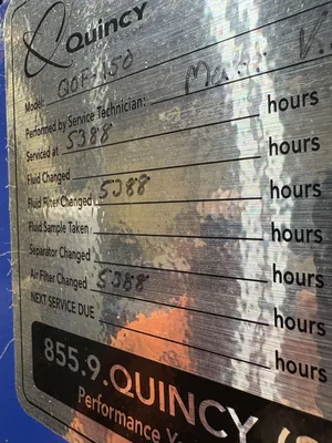 Used QUINCY QOF-150 Rotary Screw & Sliding Vane Air Compressors South Carolina US | ESS Industrial Equipment Sales #1336413