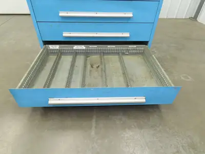 Nu-Era Modular Tool Storage Cabinet 9 Drawer 45x28x61" Stanley Vidmar Blue