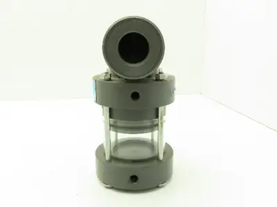 Plast-o-matic EA100V 1" Shutoff Valve Double Action Pneumatic Powered