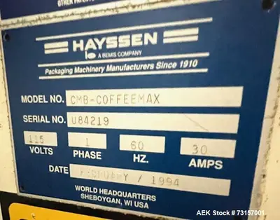USED HAYSSEN ULTIMA CMB COFFEE MAX