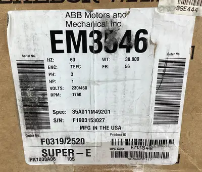 USED Baldor BALDOR EM3546 35A011M492G1