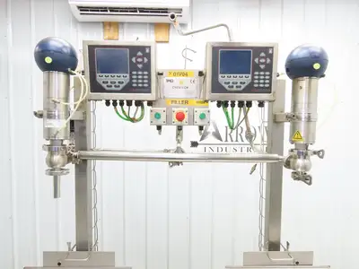 Chemtech Sanitary Dual Liquid Filling Weigh Station Scales 1" Tri-Clamp 115V