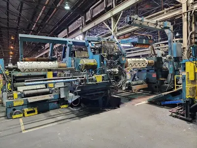 52” x .100” x 35,000 Lb. Stamco Double-Loop Slitting Line