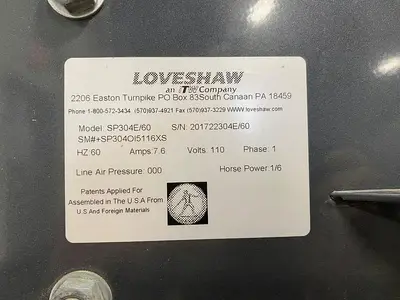 USED 2017 LOVESHAW SP304E/60