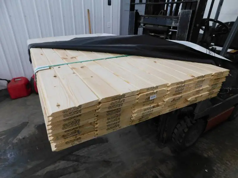 1 x 8 Ponderosa Pine #3 or better Tongue & Groove Reversible Double V / WP4  - 480 Linear Feet  **End Matched**