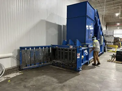 USED EXCEL EX63F FULL EJECT CLOSED DOOR BALER