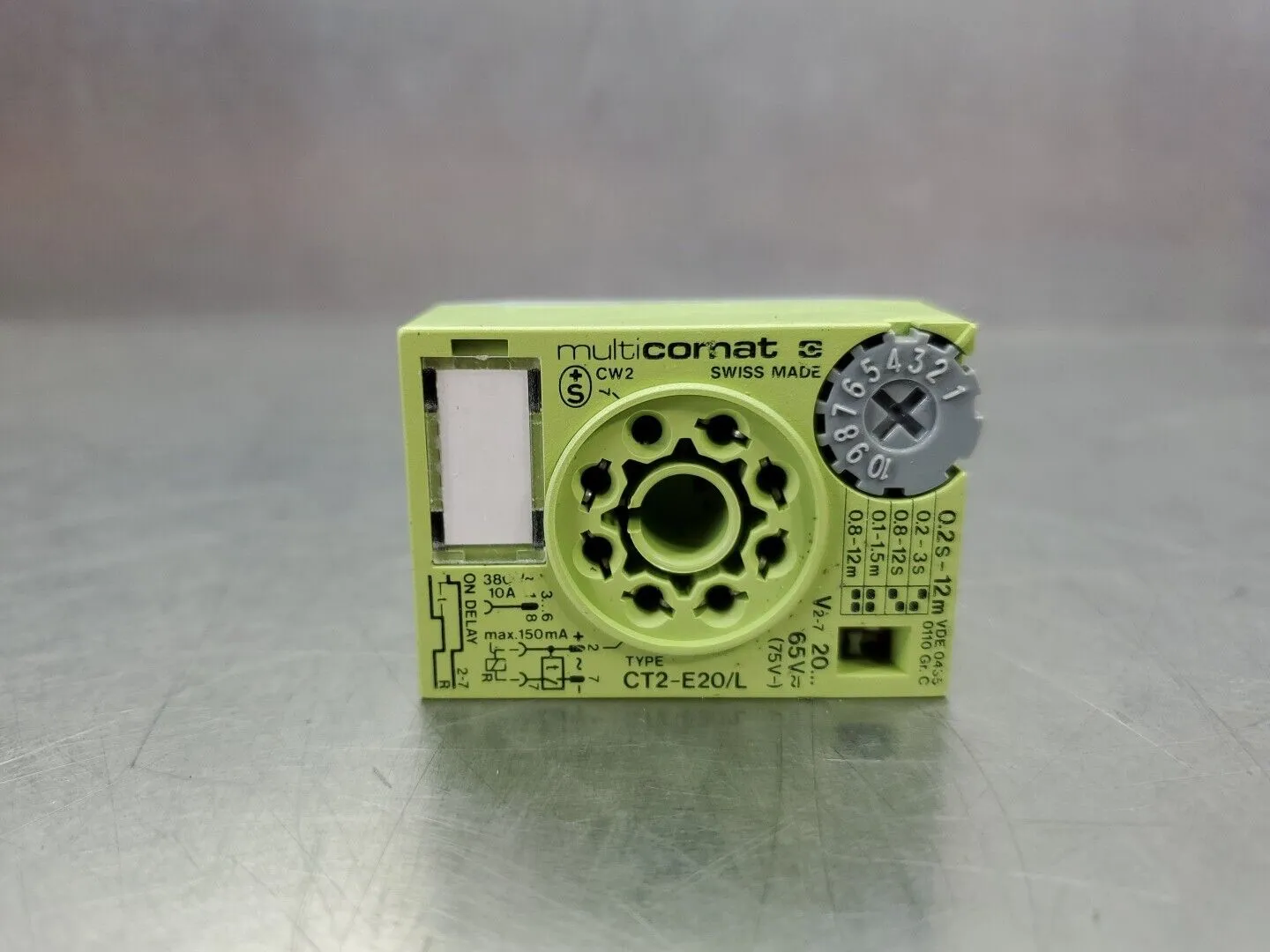 Multicomat CT2-E20/L Time Cube 20-65V Relay Block. 4D-25