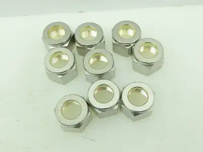 Yor-Lok 316 SS Stainless Compression Flare Fitting Nut 1/2" Tube  LOT OF 9