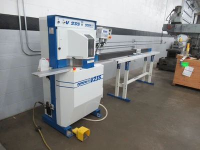 Used 2007 OMGA WOODWORKING MACHINERY V235 FNC Double Miter Saws Minnesota US | Machinesused.com #1307556