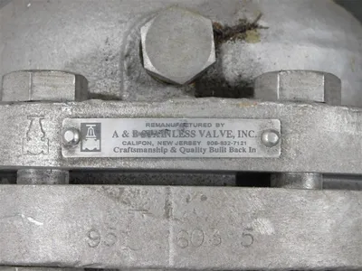 4" Aloyco Stainless Steel Gate Valve Class 150 CF8M Rising Stem Bent Handle Used