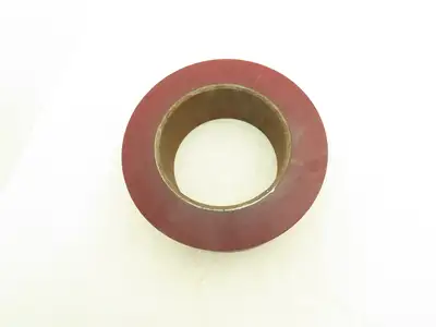 13"x 4-1/2"x 8" Press-On Forklift Tire Polyurethane Smooth Red Square Edge