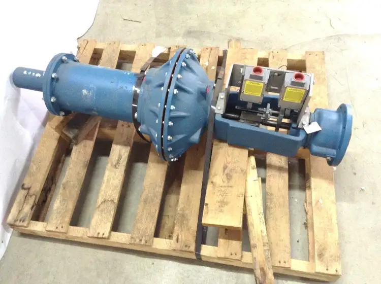 Used ITT 32107 4 INCH AIR ACTUATOR VALVE W/ LIMIT SWITCHES Linear Actuators | Maverick Industrial Sales #1108118