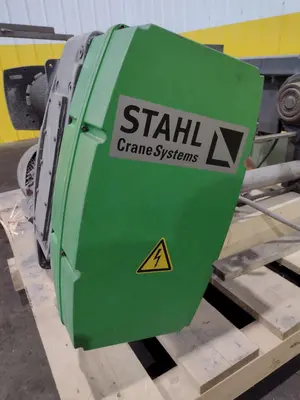 10 TON STAHL SINGLE-GIRDER OVERHEAD CRANE CABLE HOIST & POWER TROLLEY: STOCK #19748