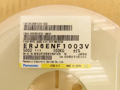 Panasonic ERJ6ENF1003V Fixed Metal Glaze Flat Chip Resistor 100 kOhms ± 1%
