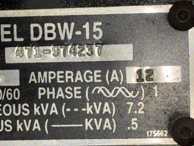 USED DOALL DBW-15