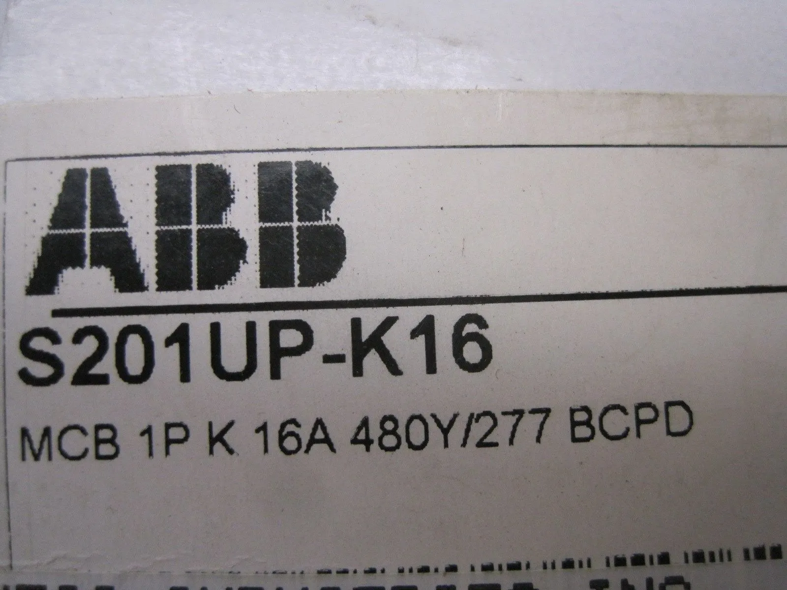 NEW ABB S201UP-K16 CIRCUIT BREAKER S201UPK16